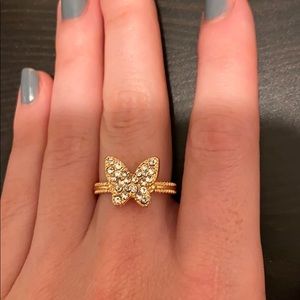 butterfly gold ring